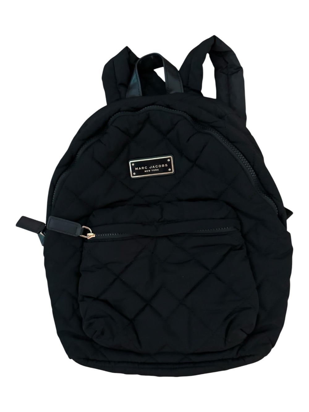 Marc Jacobs Black Quilted Nylon Backpack & Crossbody Bag Set EUC - Picture 5 of 7